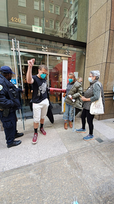 Climate Activists Occupy Wells Fargo Global Headquarters:April 25, 2022